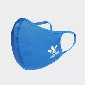 Adidas Face Cover Mask Blue Adult Size Small